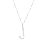 Halskette & Anhänger, 925 Silber, Alphabet
