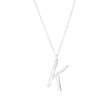 Halskette & Anhänger, 925 Silber, Alphabet