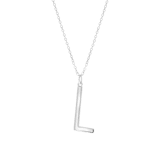 Halskette & Anhänger, 925 Silber, Alphabet