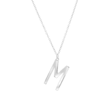 Zilveren ketting&hanger alfabet