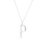 Halskette & Anhänger, 925 Silber, Alphabet