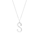 Halskette & Anhänger, 925 Silber, Alphabet