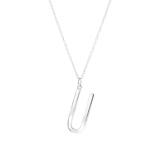 Halskette & Anhänger, 925 Silber, Alphabet