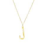 Halskette & Anhänger, 925 Silber, vergoldet, Alphabet
