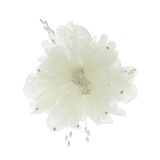 Plated haarclip bloemvorm met imitatieparels voor dames