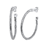 Ohrringe, 925 Silber, Spigaglied, 30 mm