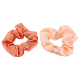 2-er Set Scrunchies, rosafarben, Satinoptik