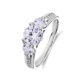Zilveren ring met zirkonia