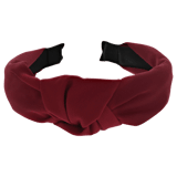 Diadem mit Stoff in Bordeaux-Rot