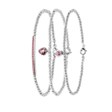 Armband-Set Endless, Edelstahl mit Kristall