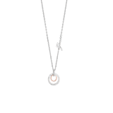Bicolor-Halskette von Guess, Edelstahl, ETERNAL CIRCLES