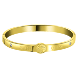 Guess stainless steel goldplated bangle 4G logo