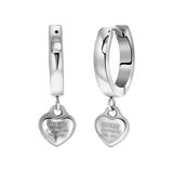 Guess stainless steel oorbellen hart 15mm