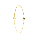 Vergoldetes Armband mit Buchstaben