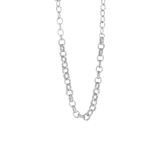Silberfarbene Bijoux-Halskette