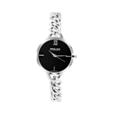 Donna Mae Armbanduhr mit Gourmetglied-Armband aus Edelstahl