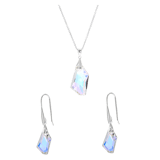 Schmuckset, 925 Silber, Kristall AB