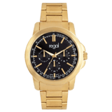 Regal Herren-Armbanduhr mit goldfarbenem Armband