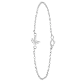 Kinderarmband aus 925 Silber, Alphabet
