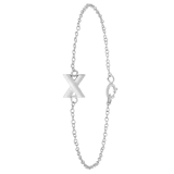 Kinderarmband aus 925 Silber, Alphabet
