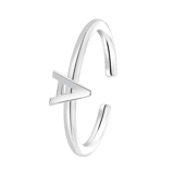 Kinderring aus 925 Silber, Alphabet