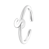 Kinderring aus 925 Silber, Alphabet