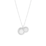 Zilveren ketting&hangers Romeinse krans
