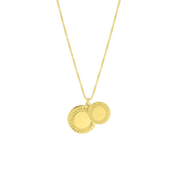 Kette & Anhänger, 925 Silber, vergoldet, römischer Kranz