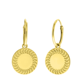 Zilveren goldplated oorringen voor dames
