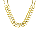 Goldfarbene Bijoux-Kette mit Gourmet-Kettenglied