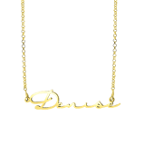 Namenskette, 925 Silber, gold, Unterschrift