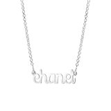 Namenskette, 925 Silber, elegant