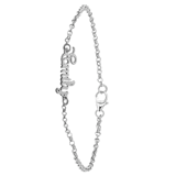 Namensarmband, 925 Silber, elegant