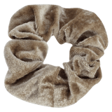 Samt-Scrunchie, beige