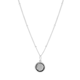 Zilveren ketting&hanger Gemstone labradorite