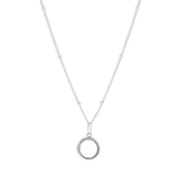 Kette & Anhänger aus 925 Silber, Edelstein Mondstein