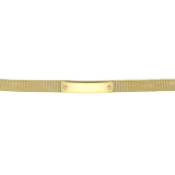Edelstahlarmband vergoldet mit Meshband