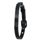 Stainless steel armband blackplated mesh riem