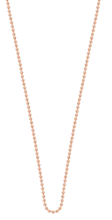 Stainless steel roséplated basisketting 80cm voor dames