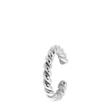 Zilveren earcuff gedraaid voor dames