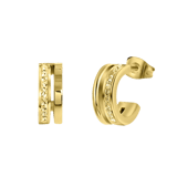 Stainless steel goldplated oorringen met light colorado kristal voor dames