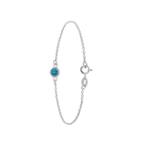 Zilveren armband geboortesteen
