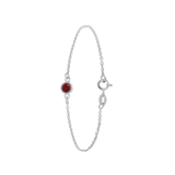 Zilveren armband geboortesteen