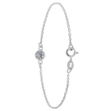 Zilveren armband geboortesteen