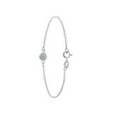 Zilveren armband geboortesteen