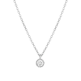 Kette & Anhänger, 925 Silber, Geburtsstein