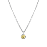 Kette & Anhänger, 925 Silber, Geburtsstein