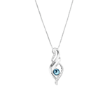 Kette, 925 Silber, Gravur, Geburtsstein