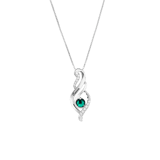 Kette, 925 Silber, Gravur, Geburtsstein