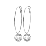 Guess-Ohrringe, Edelstahl, GUESS-Logo, 50 mm